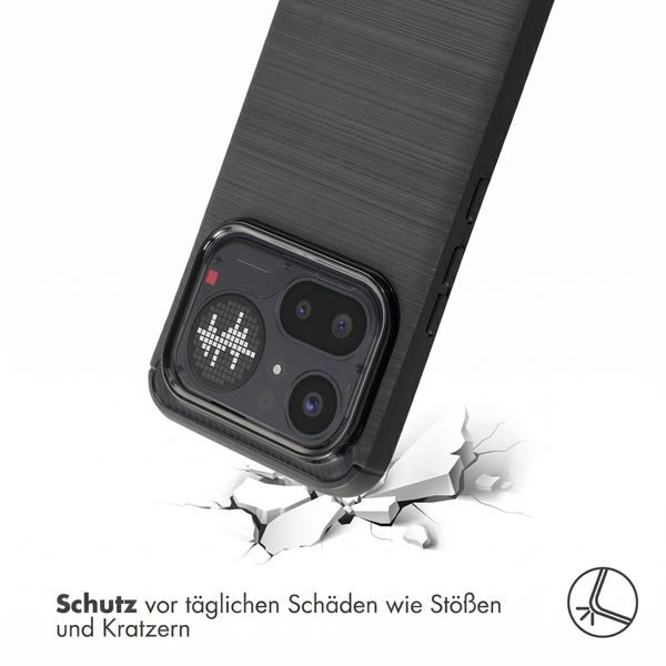 imoshion Brushed Back Cover Nothing Phone (4a) Pro - Schwarz