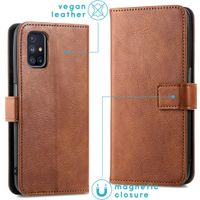 imoshion Luxuriöse Klapphülle Samsung Galaxy M31s - Braun