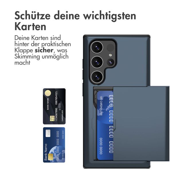 imoshion Backcover mit Kartenfach für das Samsung Galaxy S24 Ultra - Dunkelblau