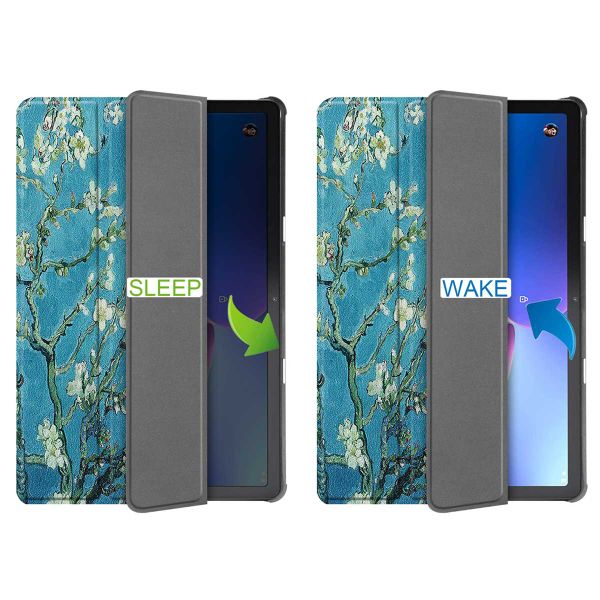 imoshion Design Trifold Klaphülle Lenovo Tab M10 Plus (3rd gen) - Green Plant