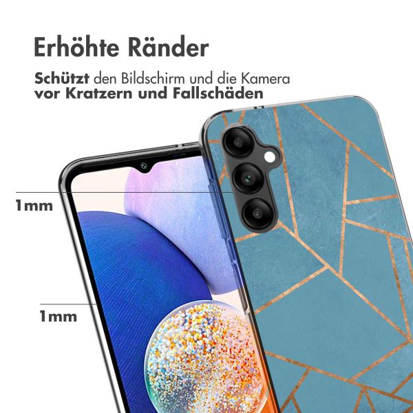 imoshion Design Hülle Samsung Galaxy A14 (5G/4G) - Blue Graphic