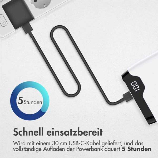 imoshion Powerbank - 20.000 mAh - Schnelles Aufladen und Power Delivery - Weiß