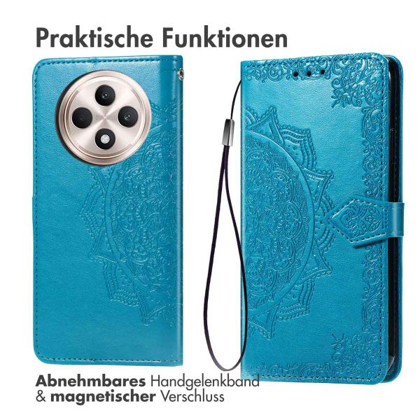 imoshion Mandala Klapphülle Oppo Reno 12F 5G - Türkis