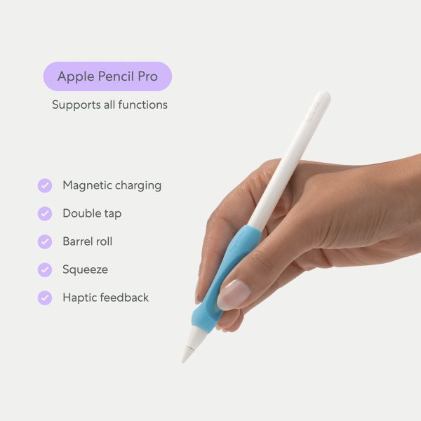 Paperlike Pencil Grips für das Apple Pencil - 2-Pack - Charcoal & Paperlike Blue