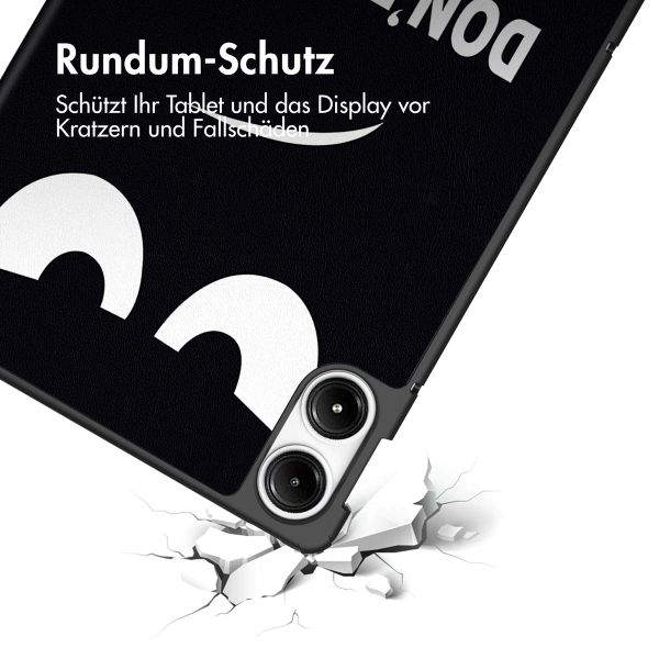 imoshion Design Trifold Klapphülle für das Xiaomi Redmi Pad Pro / POCO Pad - Don't touch