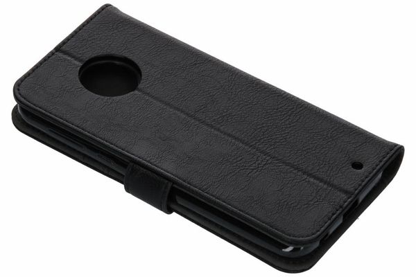 Luxus Schlangen TPU Klapphülle Silber Motorola Moto G6 Plus - Schwarz