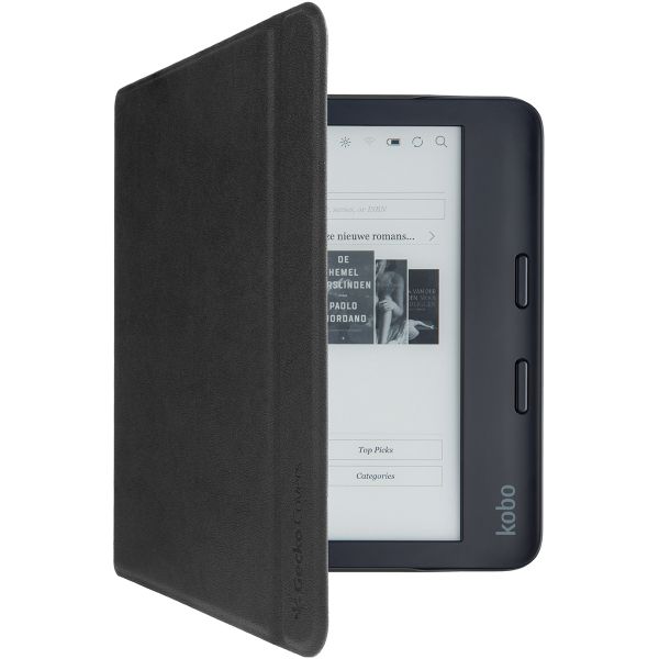 Gecko Covers Easy-Click 2.0 Klapphülle für das Kobo Libra 2 / Tolino Vision 6 - Schwarz