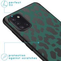 imoshion Design Hülle Samsung Galaxy A31 - Leopard - Grün / Schwarz