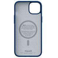 Njorð Collections Wildleder Comfort+ Case MagSafe für das Apple iPhone 15 Plus - Blue