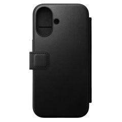 Nomad Modern Leather Folio Klapphülle für das iPhone 16 - Black