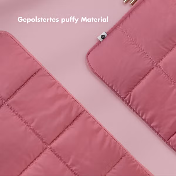 Selencia Puffy Laptop Hülle 15-16 Zoll - Laptop Sleeve - Magenta Fire