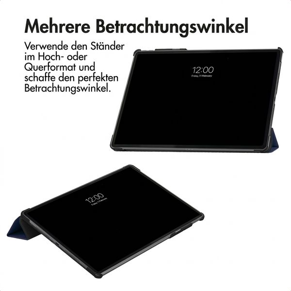 imoshion Trifold Klapphülle Lenovo Idea Tab Pro Gen 2 - Dunkelblau