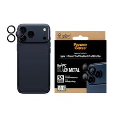 PanzerGlass Kameraprotektor Hoops Optic Rings für das Apple iPhone 17 Pro / Apple iPhone 17 Pro Max - Schwarz