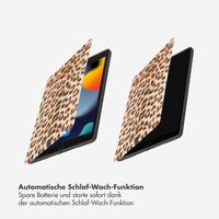 Selencia Vivid Klapphülle Apple iPad 9 (2021) 10.2 Zoll / iPad 8 (2020) 10.2 Zoll / iPad 7 (2019) 10.2 Zoll - Wild Leo