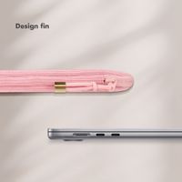 Selencia Cord Laptop Hülle 13-14 Zoll - Laptop Sleeve - Soft Blush