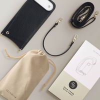 Selencia Nova HandyHülle mit Kordel und Kartenhalter Apple iPhone Air - Schwarz