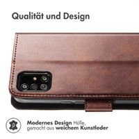 imoshion Luxuriöse Klapphülle Samsung Galaxy A51 - Dunkelbraun