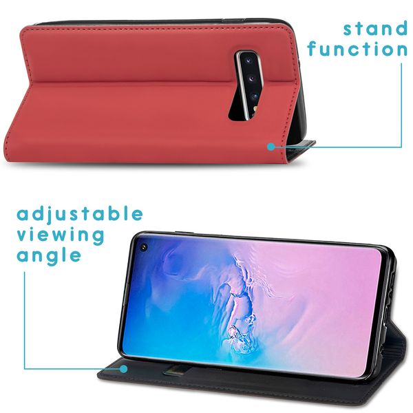imoshion Slim Folio Klapphülle Samsung Galaxy S10 - Rot