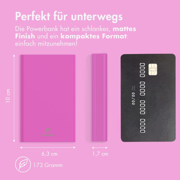 imoshion Ultra Series Powerbank 10.000 mAh - Hot Pink
