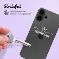 Hülle mit eigenem Foto und/oder Text Apple iPhone 16 - Sierlijk hartje