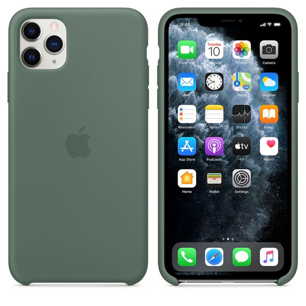 Apple Silikon-Case für das iPhone 11 Pro Max - Pine Green