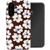 Selencia Vivid Back Cover Samsung Galaxy A57 (5G) - Choco Flower Pop