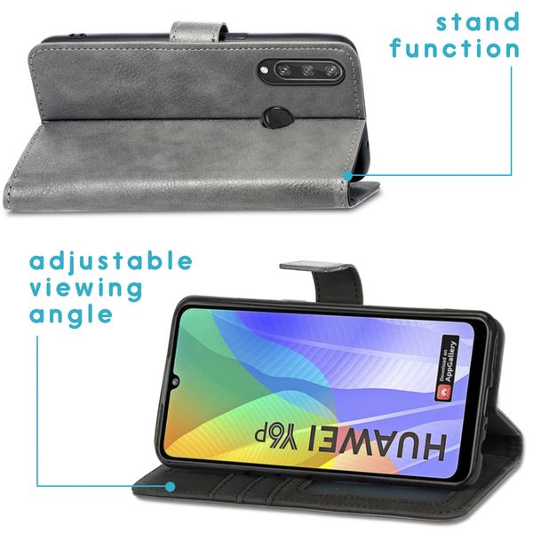 imoshion Luxuriöse Klapphülle Huawei Y6p - Grau