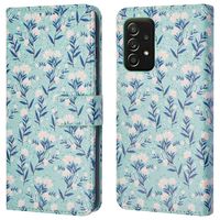 imoshion Design Klapphülle Samsung Galaxy A52(s) (5G/4G) - Blue Flowers