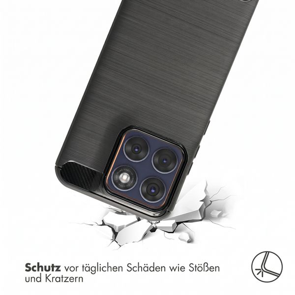 imoshion Brushed Back Cover Motorola Edge 70 Fusion - Schwarz