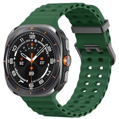 imoshion Ocean Armband Silikon für die Samsung Galaxy Watch Ultra (2024/2025) - Dunkelgrün