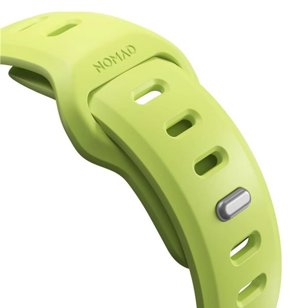 Nomad Tempo Silikonarmband für das  Apple Watch Series 1 - 9 / SE (38/40/41 mm) | Series 10 / 11 (42 mm) - Lime