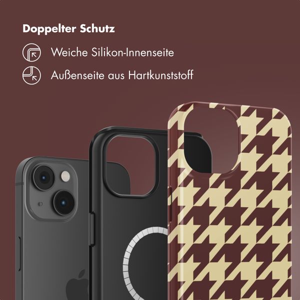 Selencia Vivid Rückabdeckung mit MagSafe Apple iPhone 14 - Pied-de-Poule