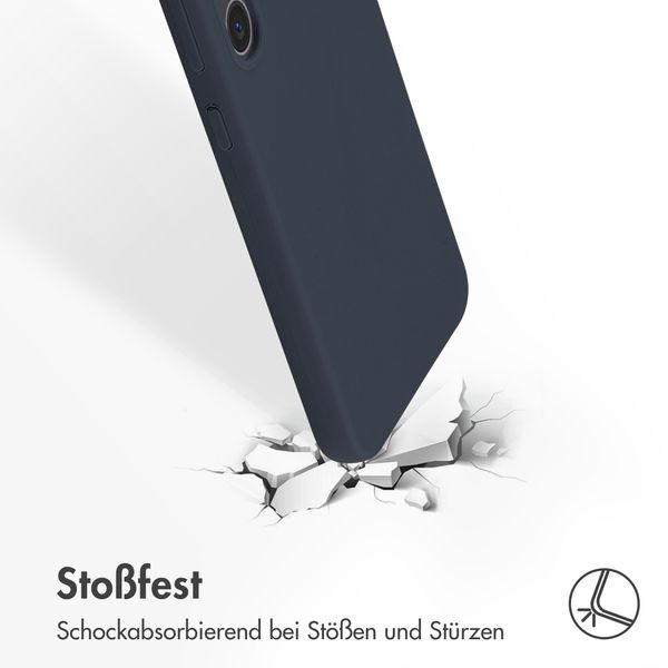 Accezz Liquid Silikoncase Samsung Galaxy S23 Plus - Dunkelblau