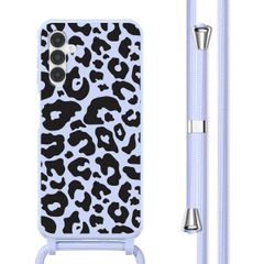 imoshion SilikonHülle design mit Band Samsung Galaxy A14 (5G/4G) - Animal Lila