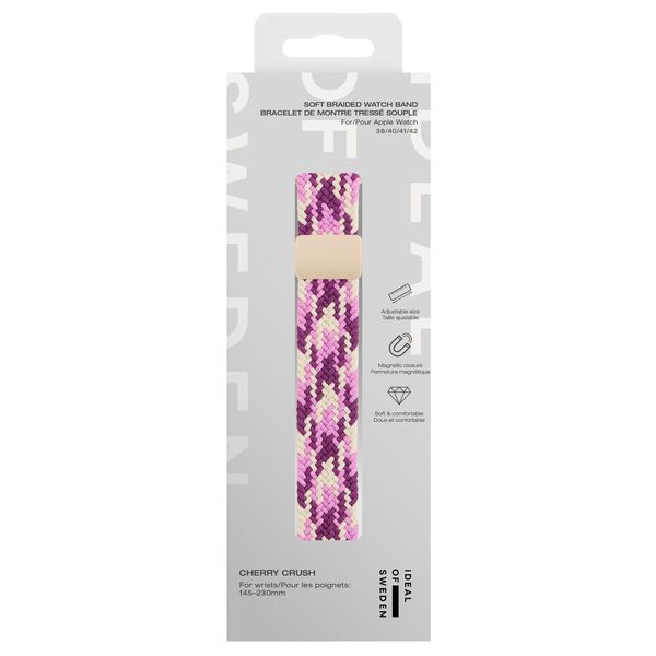 iDeal of Sweden Soft Braid Watch Band für Apple Watch | 38/40/41/42 mm - Cherry Crush