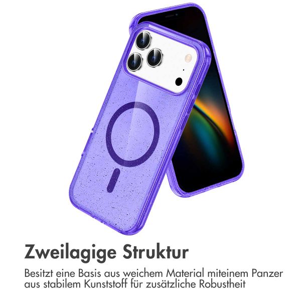 imoshion Sparkle Back Cover mit MagSafe Apple iPhone 17 Pro - Violett