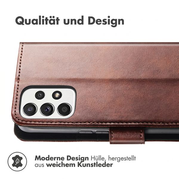 imoshion Luxuriöse Klapphülle Samsung Galaxy A32 (4G) - Dunkelbraun