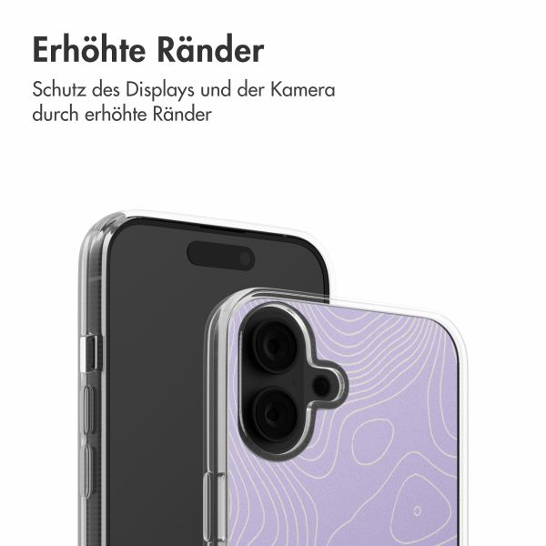 imoshion Design Hülle Apple iPhone 16 - Topo Lilac
