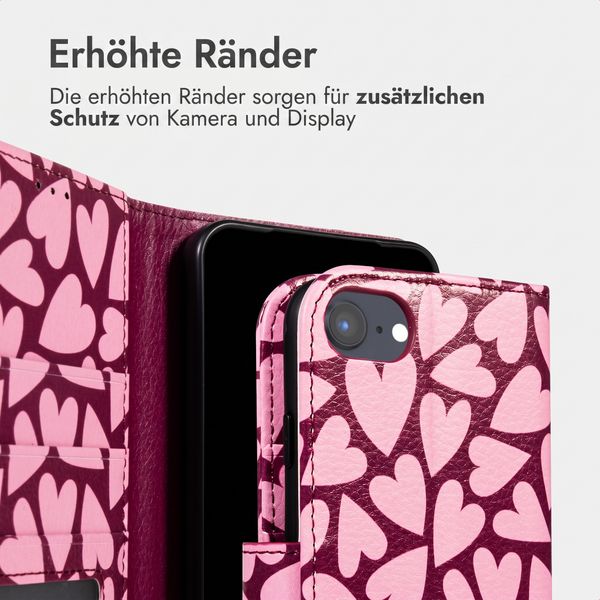 imoshion Design Klapphülle Apple iPhone SE (2022 / 2020) / 8 / 7 / 6(s) - Hearty Blush