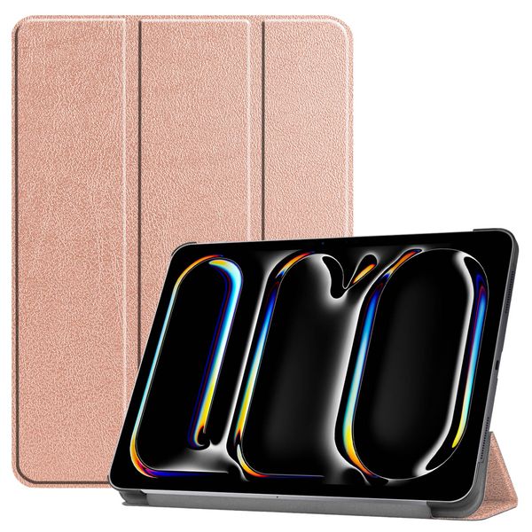 imoshion Trifold Klapphülle Apple iPad Pro 13 (2025) M5 / (2024) M4 - Rosé gold