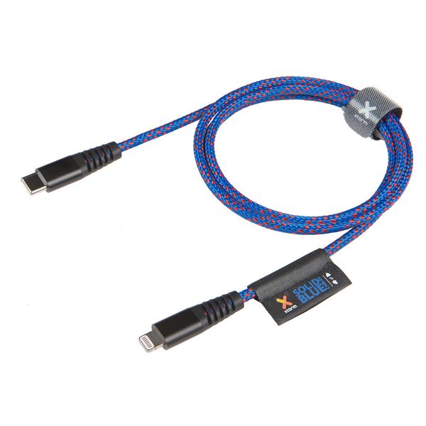 Xtorm Solid Blue Lightning auf USB-C kabel - 1 Meter