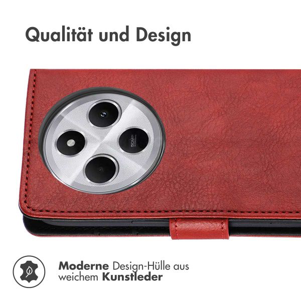 imoshion Luxuriöse Klapphülle Xiaomi Redmi 14C - Rot