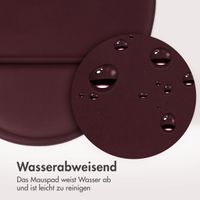 imoshion Ergonomisches Mauspad - Mauspad mit Handgelenkstütze - 30 x 25 cm - Bordeaux