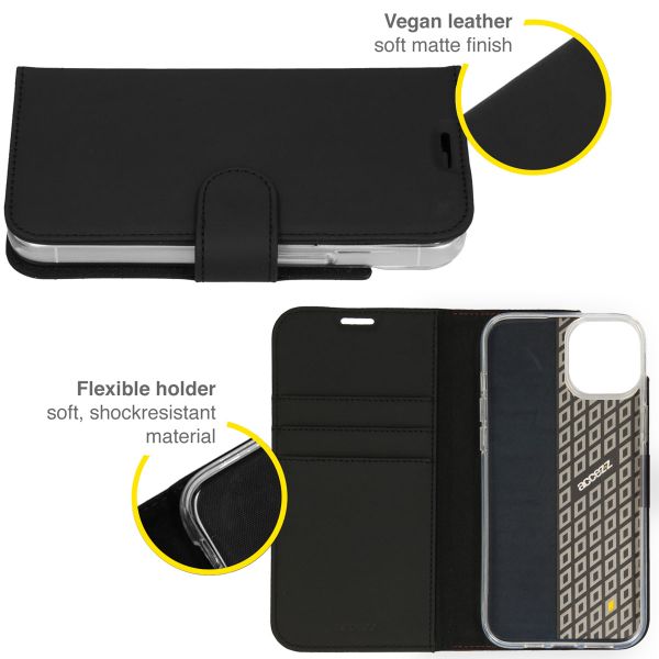 Accezz Wallet TPU Klapphülle Apple iPhone 14 Plus - Schwarz