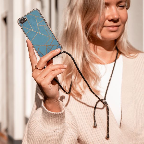 imoshion Design Hülle mit Band für das iPhone X / Xs - Blue Graphic