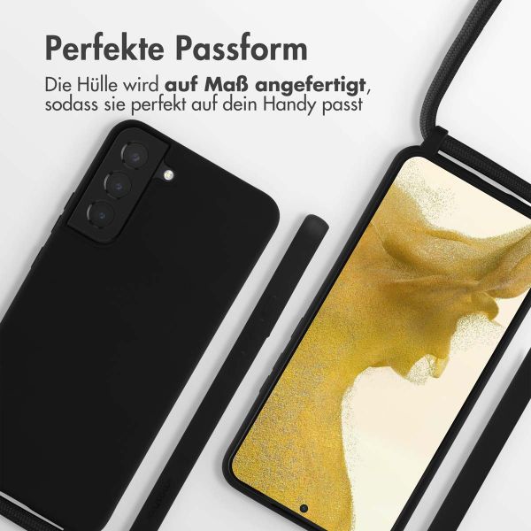 imoshion SilikonHülle mit Band Samsung Galaxy S22 Plus - Schwarz