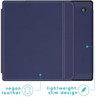 imoshion Slim Hard Case Sleepcover mit Stand für das Kobo Libra H2O - Dunkelblau