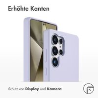 Accezz Liquid Silikoncase Samsung Galaxy S25 Ultra - Violett