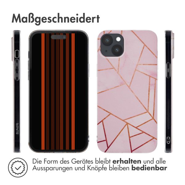 imoshion Design Hülle für das iPhone 15 Plus - Pink Graphic