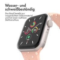 imoshion Silikon-Armband⁺ für  Apple Watch Series 1 t/m 9 / SE (38/40/41 mm) | Series 10 / 11 (42 mm) - Größe S/M - Vintage Rose